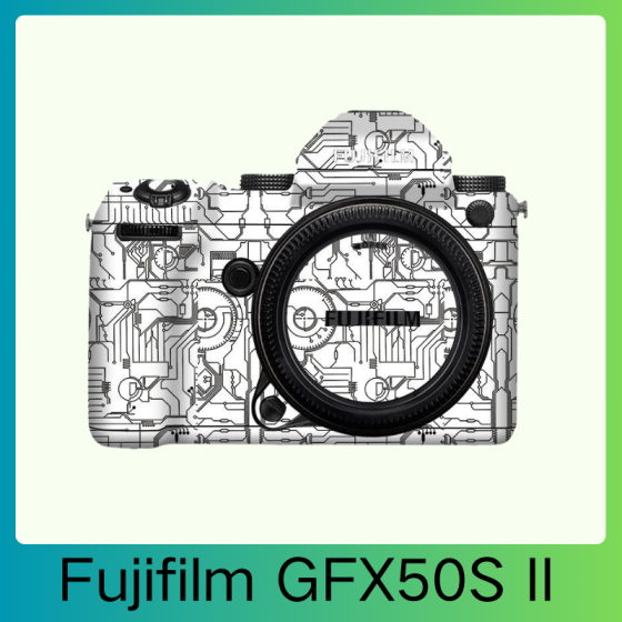 Corpo da Fujifilm GFX50S II  - Pele câmera, adesivo câmera - com alta resistência a arranhões, à prova d'água e com design elegante.